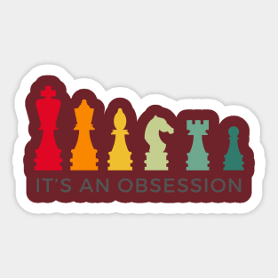 Chess: It's An Obsession Sticker